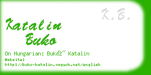 katalin buko business card